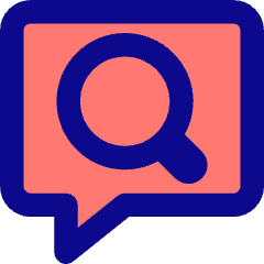 Search Comment History Icon from Core Pop Set