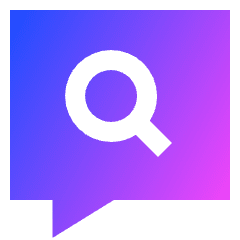 Search Comment History Icon from Sharp Gradient Set