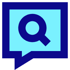 Search Comment History Icon from Sharp Pop Set