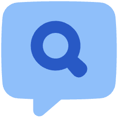 Search Comment History Icon from Plump Flat Set
