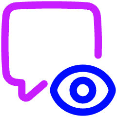 Show Hide Comment Icon from Plump Neon Set