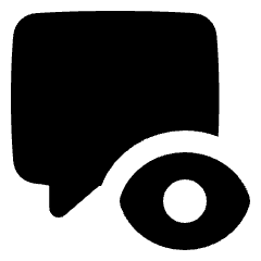 Show Hide Comment Icon from Plump Solid Set