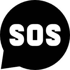 Sos Bubble Icon from Sharp Solid Set