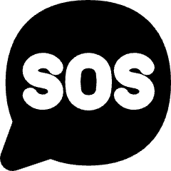 Sos Bubble Icon from Flex Solid Set