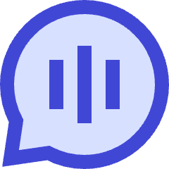 Voice Mail Bubble Oval Icon from Sharp Duo Set