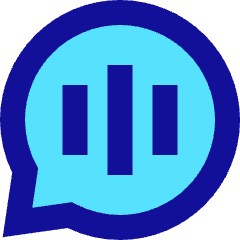 Voice Mail Bubble Oval Icon from Sharp Pop Set