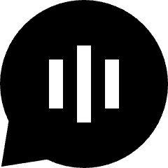 Voice Mail Bubble Oval Icon from Sharp Solid Set