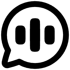 Voice Mail Bubble Oval Icon from Plump Remix Set