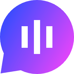 Voice Mail Bubble Oval Icon from Sharp Gradient Set
