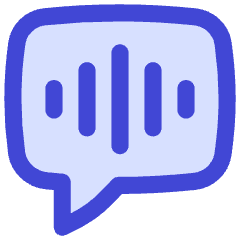Voice Mail Bubble Square Icon from Flex Duo Set
