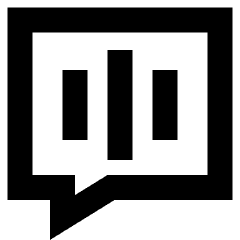 Voice Mail Bubble Square Icon from Sharp Remix Set
