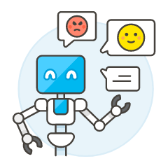 Chatbot 1 Illustration from UX Colors Set