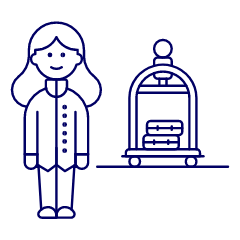 Bellboy Trolley 2 Illustration from UX Line Set