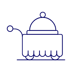 Food Service Illustration from UX Line Set