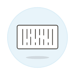 Barcode Illustration from UX Colors Set