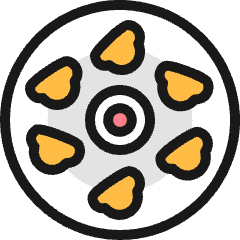 Chef Gear Dumplings Icon from Ultimate Colors Set