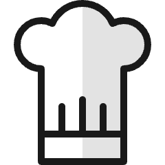 Chef Gear Hat Icon from Ultimate Colors Set