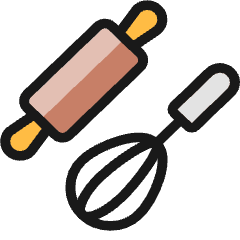 Chef Gear Roller Whisk Icon from Ultimate Colors Set