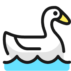 Duck Water Icon from Ultimate Colors Set