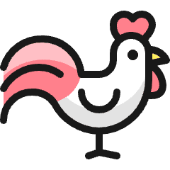 Rooster 2 Icon from Ultimate Colors Set