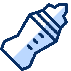 Baby Milk Bottle Icon from Cyber Duotone Set