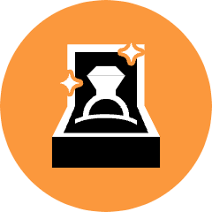 Engagement Ring Icon from Kameleon Pop Set