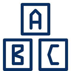 Letter Blocks Icon from Cyber Line Set