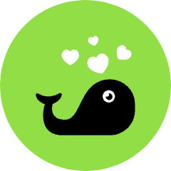 Love Whale Icon from Kameleon Pop Set
