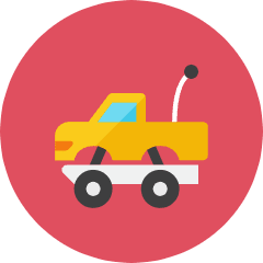 Radio Car Icon from Kameleon Colors Set