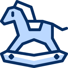 Rocking Horse Icon from Cyber Duotone Set