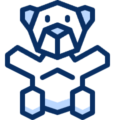 Teddybear Icon from Cyber Duotone Set