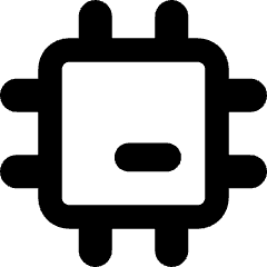 Computer Chip 1 Icon from Core Remix Set