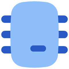 Computer Chip 2 Icon from Flex Flat Set