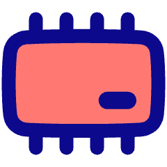 Computer Chip 2 Icon from Plump Pop Set