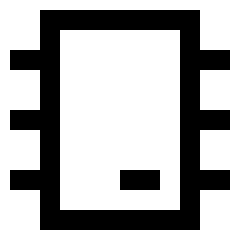 Computer Chip 2 Icon from Sharp Line Set