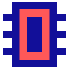 Computer Chip 2 Icon from Sharp Pop Set