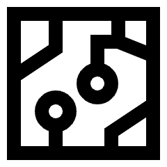 Electrical Circuit Icon from Sharp Line Set