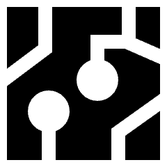 Electrical Circuit Icon from Sharp Solid Set
