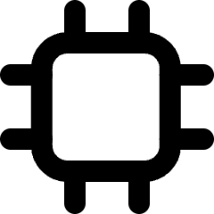 Micro Chip 1 Icon from Micro Line Set