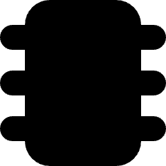 Micro Chip 2 Icon from Micro Solid Set