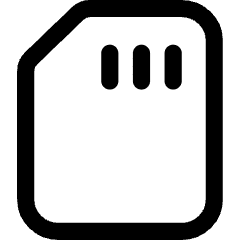 Sd Card Icon from Core Line Set