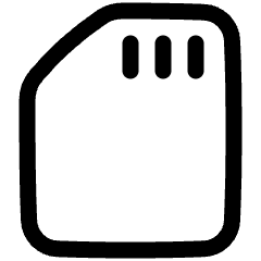 Sd Card Icon from Plump Line Set