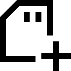 Sd Card Add Plus Icon from Sharp Line Set