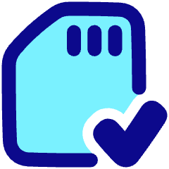 Sd Card Check Validate Icon from Plump Pop Set