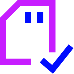 Sd Card Check Validate Icon from Sharp Neon Set