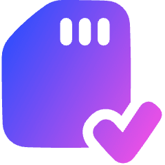 Sd Card Check Validate Icon from Plump Gradient Set
