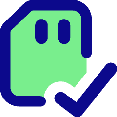 Sd Card Check Validate Icon from Core Pop Set