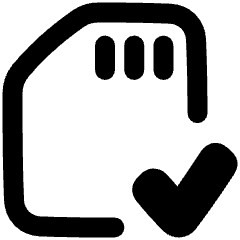 Sd Card Check Validate Icon from Plump Remix Set