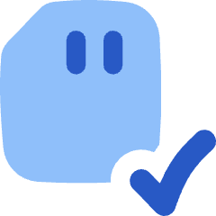 Sd Card Check Validate Icon from Flex Flat Set