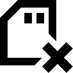 Sd Card Delete Cross Icon from Sharp Remix Set
